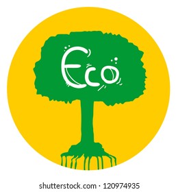 Eco tree icon