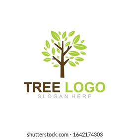 Eco Tree Leaf Logo design Template,  Plant, nature and ecology symbol, vector Illustration