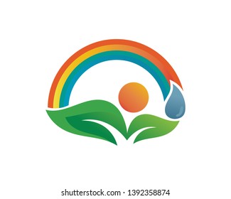 Eco Tree Leaf Logo Template
