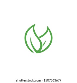 Eco Tree Leaf Logo Template design 