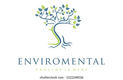 Eco Tree Leaf Logo Template