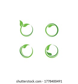 Eco Tree Leaf Logo Template design 