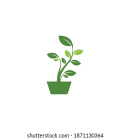 Ilustración vectorial de la plantilla de logotipo de árbol ecológico