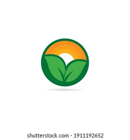 Eco Tree Leaf Logo Template design 