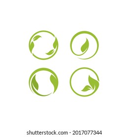 Eco Tree Leaf Logo Template design 