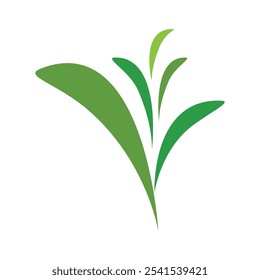 Icono de Plantilla de logotipo de hoja de árbol ecológico