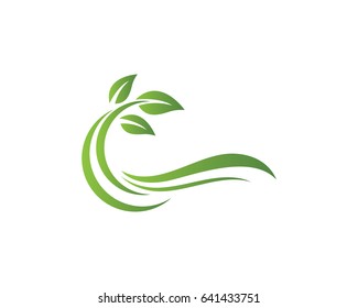 Eco Tree Leaf Logo Template