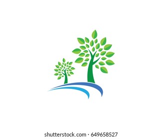 Eco Tree Leaf Logo Template