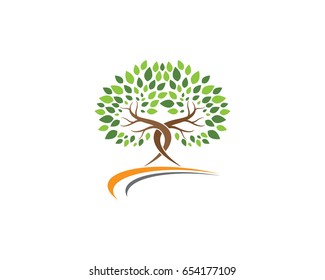 Eco Tree Leaf Logo Template