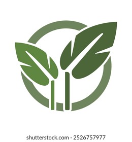 Eco Tree Leaf Logo Vector Template Illustration