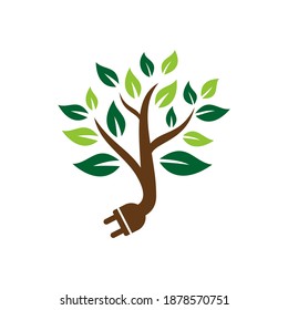 eco tree technology logo, tree logo