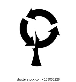 Eco tree, vector