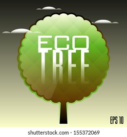 Eco Tree, Vector Illustration