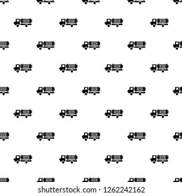 Eco truck pattern seamless vector repeat for any web design