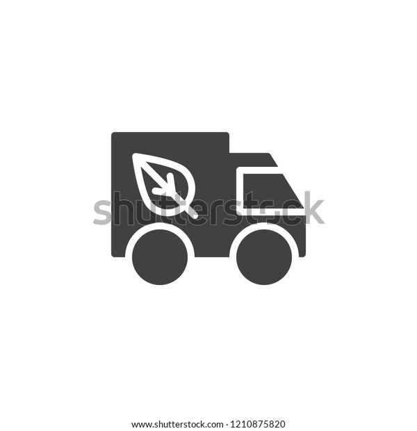 Eco truck\
vector icon. filled flat sign for mobile concept and web design.\
Recycling truck simple solid icon. Symbol, logo illustration. Pixel\
perfect vector graphics