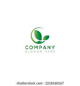 Diseño de logotipo de arte vector ecológico