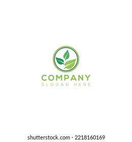 Eco vector art logo design