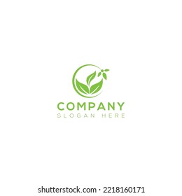 Eco vector art logo design