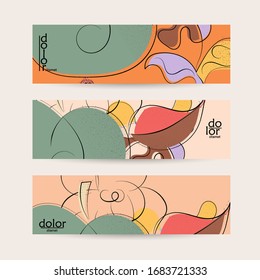 Diseño de vector ecológico. Logotipo de fruta con colores planos y textura de grunge. Dibujo de caramelos alimentos saludables para vegetales. Plantilla de banner para boceto de tornillo vegano. Concepto ecológico fresco de verano.