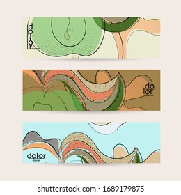 Eco vector design. Fruit logo with flat colors and grunge texture. Doodle drawing vegetable healthy food. Vegan bolt sketch banner template. Summer organic fresh concept.