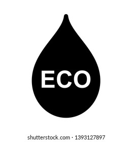 ECO vector glyph flat icon
