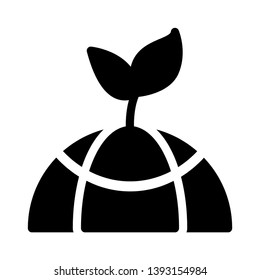 Eco vector glyph flat icon 