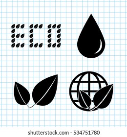 eco  vector icon