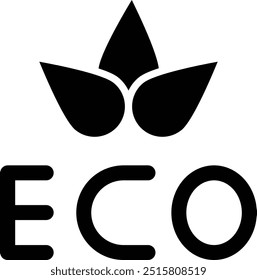 Ilustración de diseño de icono de Vector ecológico