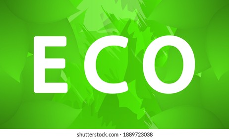 Eco vector icon. Ecology  vector sign. Bio card, poster, logo. Vector illustration.