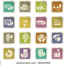eco vector icons for user interface design
