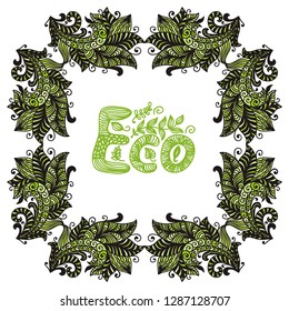 Eco. Vector illustration