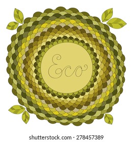 Eco vector illustration