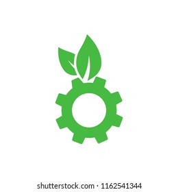 eco vector logo template 