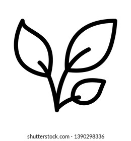 Eco vector thin line icon 