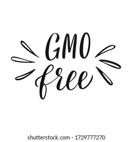Eco Vegan Local Growing Think Green Ecology Food and Product Label. Fresh Food Hand Drawn Lettering. Organic Healthy Food and Cosmetics Product Design Template.