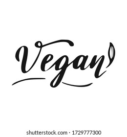 Eco Vegan Local Growing Think Green Ecology Food and Product Label. Fresh Food Hand Drawn Lettering. Organic Healthy Food and Cosmetics Product Design Template.