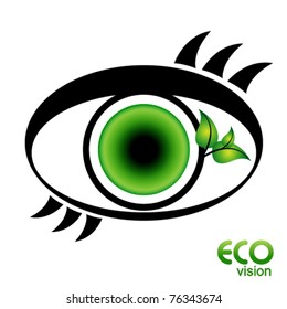 eco vision eye icon