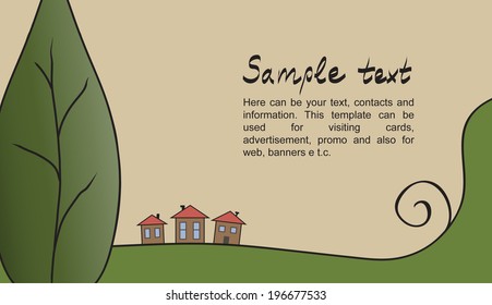 Eco visiting card template
