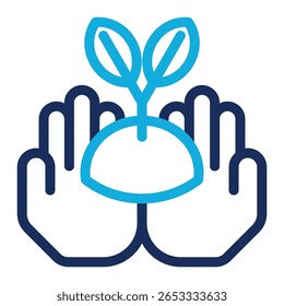 Eco Volunteer Icon Element For Design