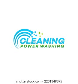 Eco Wash Cleaning Service. logo template