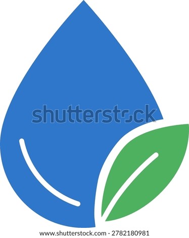 Eco Water Conservation Flat Illustration