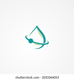 eco water logo concept, logo design