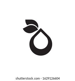 Eco water logo template vector icon design