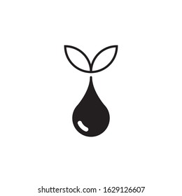 Eco water logo template vector icon design