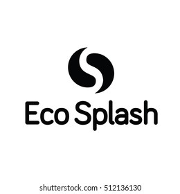 Eco Water Splash Drop Droplet Ying Yang Logo