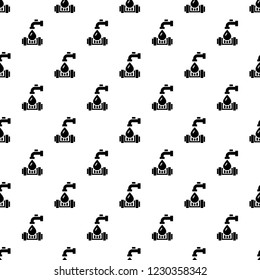 Eco water tap pattern seamless vector repeat for any web design