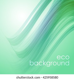 eco wavy background. vector background