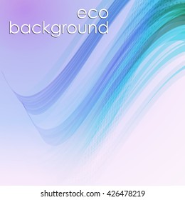 eco wavy background. vector illustration.