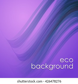 eco wavy background. vector illustration.