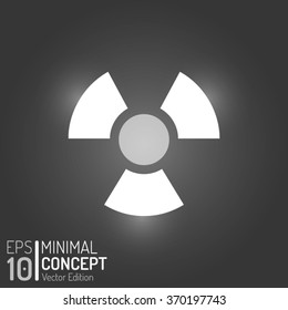 Eco Web Icons Design. Vector Elements. Minimal Isolated Radioactive Illustration. EPS10